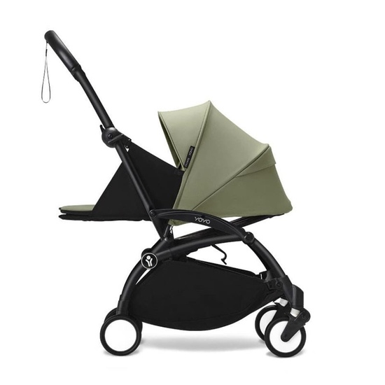 Коляска 2 в 1 Stokke YoYo³ Newborn pack Olive чёрная рама - 4