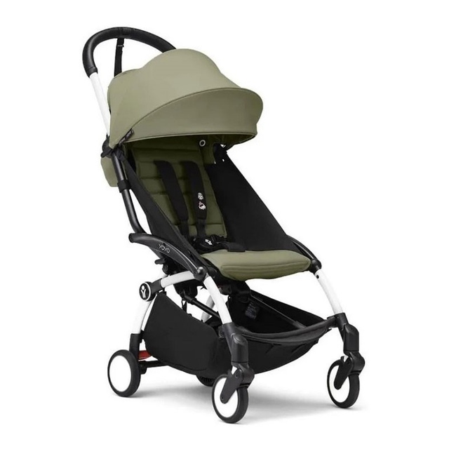 Прогулочная коляска Stokke Yoyo 3 Olive шасси белый