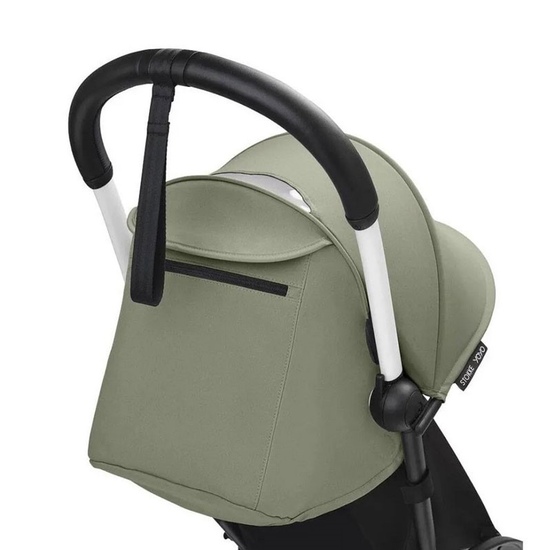Коляска 2 в 1 Stokke YoYo³ Newborn pack Olive белая рама - 5