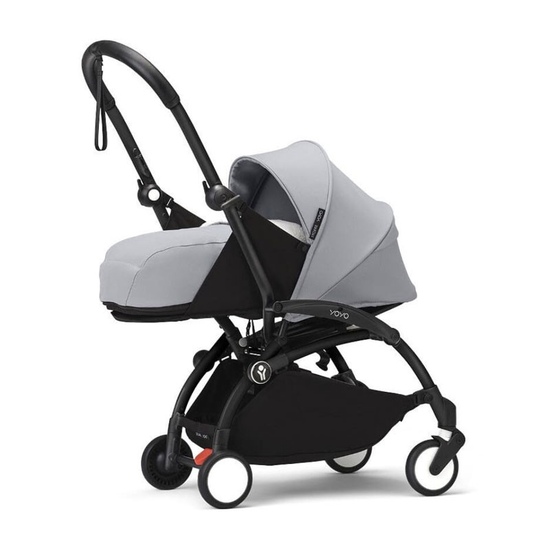 Коляска 2 в 1 Stokke YoYo³ Newborn pack Stone чёрная рама - 1