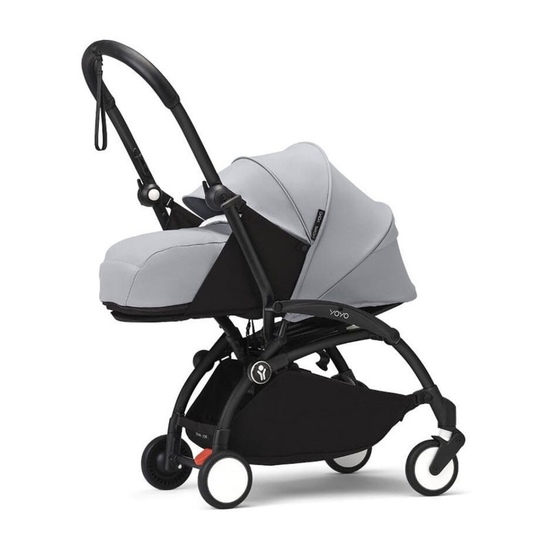 Коляска 2 в 1 Stokke YoYo³ Newborn pack Stone чёрная рама - 2