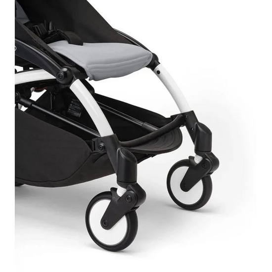 Коляска 2 в 1 Stokke YoYo³ Newborn pack Stone белая рама - 4