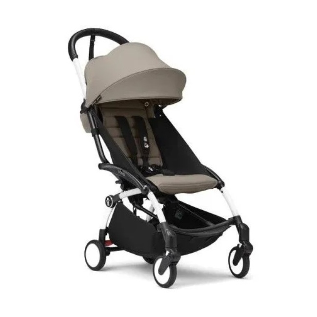 Прогулочная коляска Stokke Yoyo 3 Taupe шасси белый