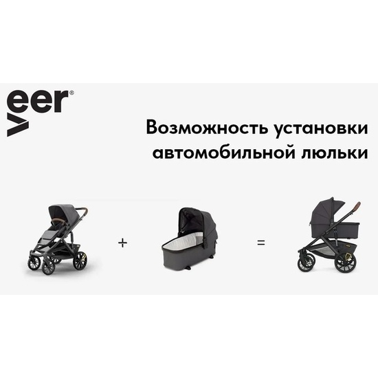 Коляска прогулочная Veer Switch&Roll, бронзовая слюда - 4