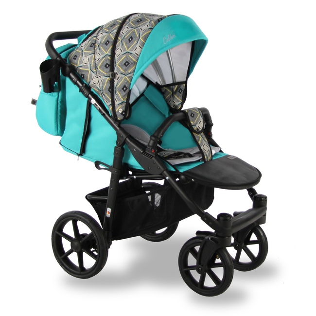 Коляска прогулочная Sevillababy Colibri бирюзовый-принт абстракция