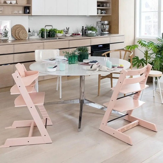 Растущий стульчик Stokke Tripp Trapp из бука Serene Pink - 4