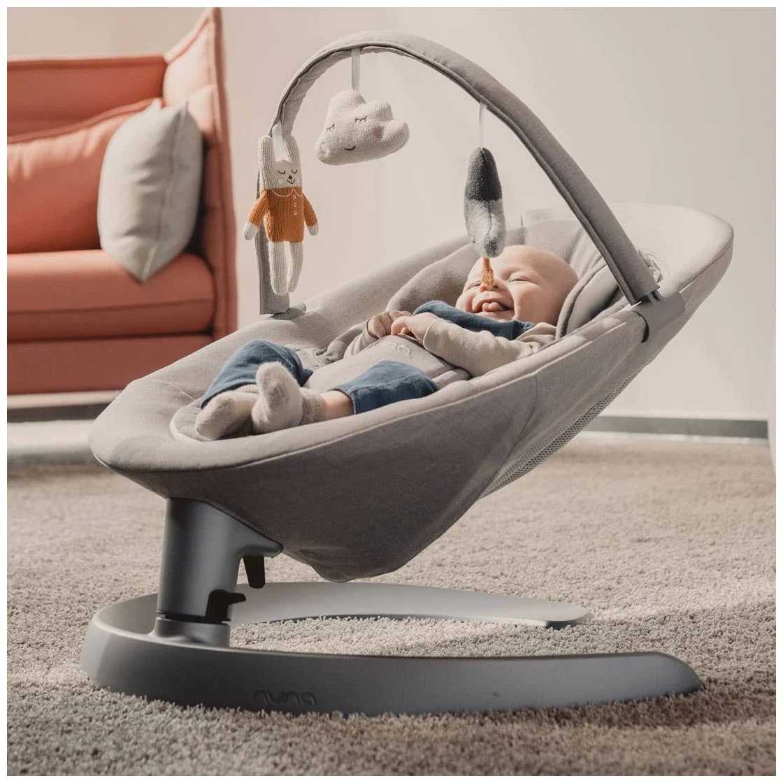 шезлонг для новорожденных nuna leaf