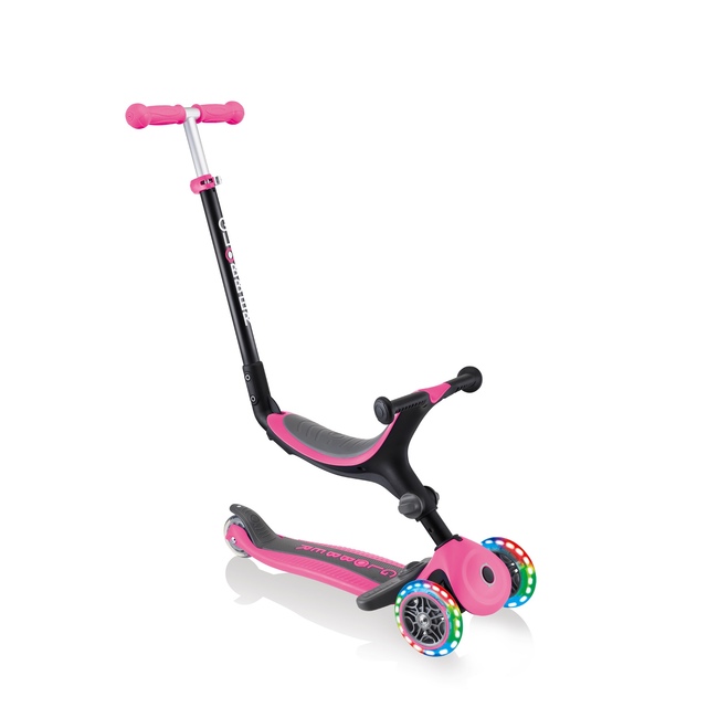 Самокат GLOBBER GO UP FOLDABLE PLUS LIGHTS Розовый