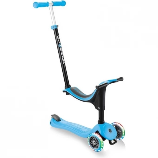 Самокат GLOBBER GO UP SPORTY PLUS LIGHTS Голубой - 1