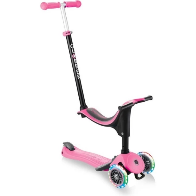 Самокат GLOBBER GO UP SPORTY PLUS LIGHTS Розовый