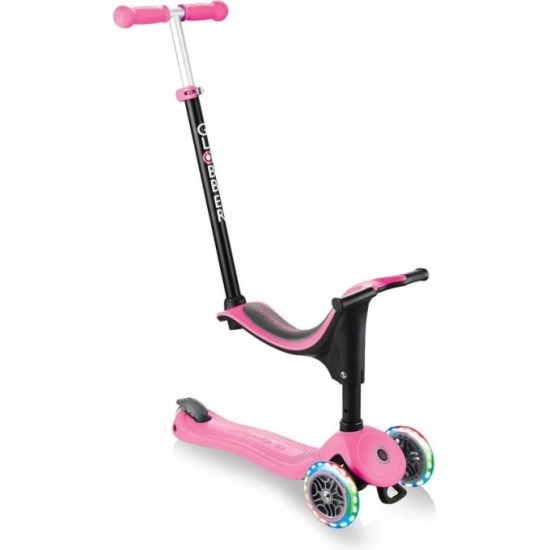 Самокат GLOBBER GO UP SPORTY PLUS LIGHTS Розовый - 1