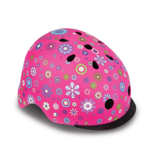 Шлем детский Globber Elite Lights XS/S (48-53CM) Розовый
