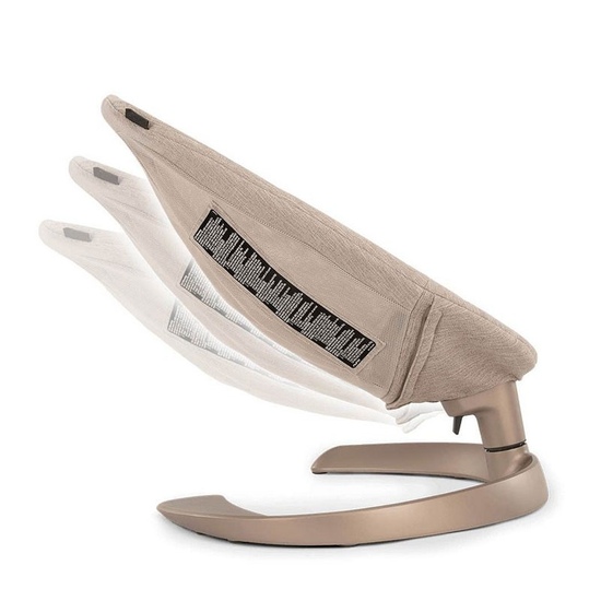 Шезлонг Nuna Leaf Grow + дуга с игрушками Sand - 3