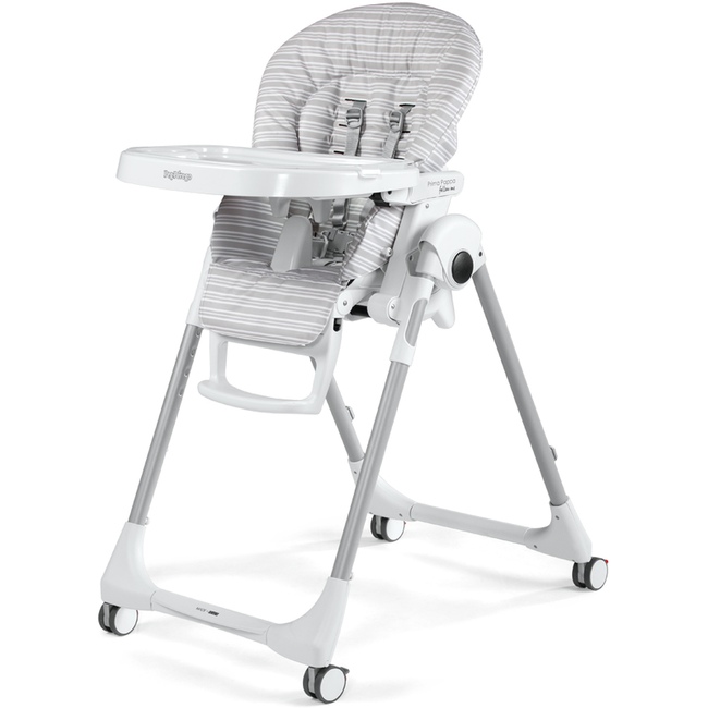 Стульчик для кормления Peg Perego Prima Pappa Follow Me Linear Grey