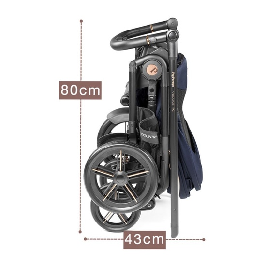 Коляска 2 в 1 Peg Perego Veloce TC Belvedere Blue Shine New - 1