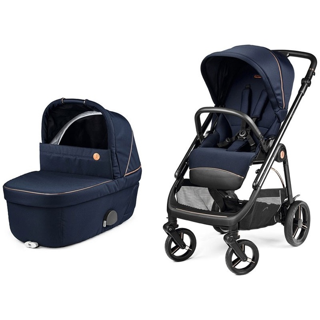 Детская коляска 2 в 1 Peg Perego Veloce TC Brio Blue Shine