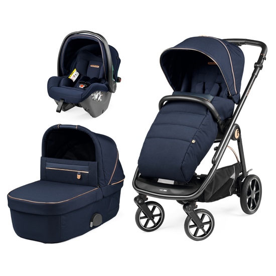 Детская коляска 3 в 1 Peg Perego Veloce SLK Blue Shine Special edition - 1