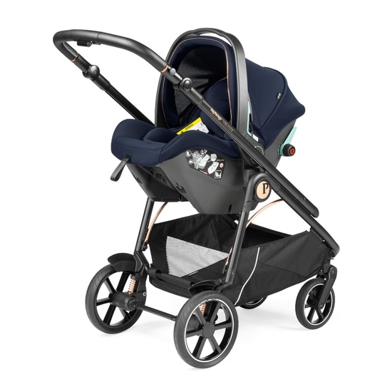 Детская коляска 3 в 1 Peg Perego Veloce SLK Blue Shine Special edition - 4