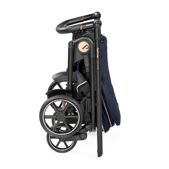 Детская коляска 3 в 1 Peg Perego Veloce SLK Blue Shine Special edition - 19