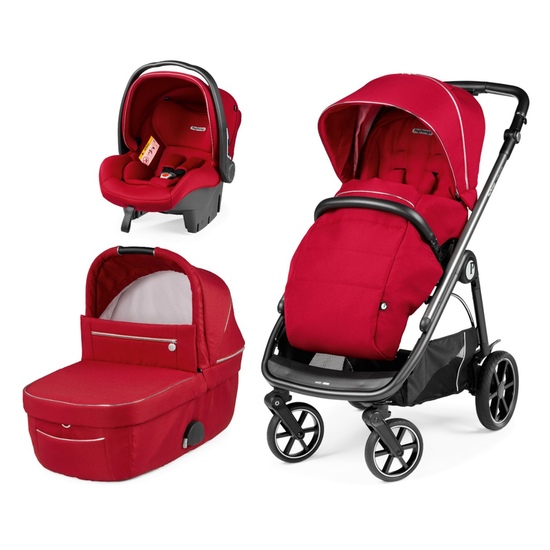 Детская коляска 3 в 1 Peg Perego Veloce SLK Red Shine - 1