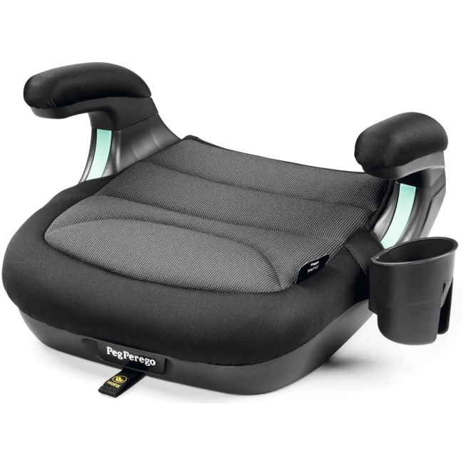Детское автокресло бустер Peg-Perego Viaggio Shuttle Crystal Black i-Size New с подстаканником