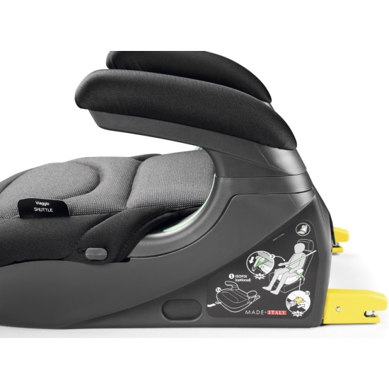 Детское автокресло бустер Peg-Perego Viaggio Shuttle Crystal Black i-Size New с подстаканником - 3